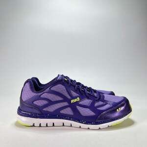 Ryka Excel Purple Metallic Lime Green Running Shoes K21092WIUK Women's Size 9